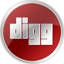 Red Digg Icon 128x128 png